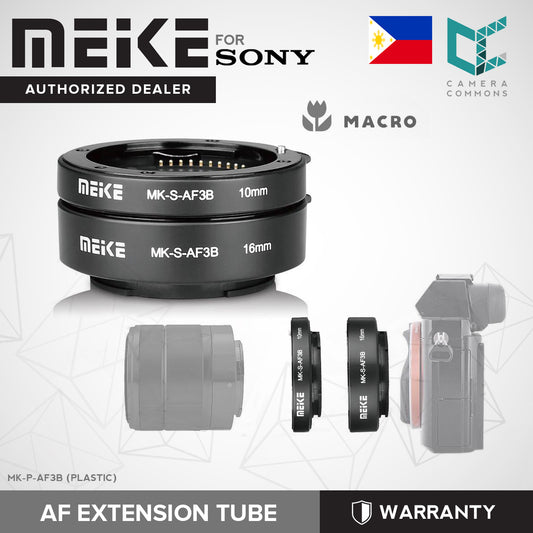MEIKE MK-S-AF3B AF Extension Tube Adapter for Sony Mirrorless Lens Adapter (Plastic)