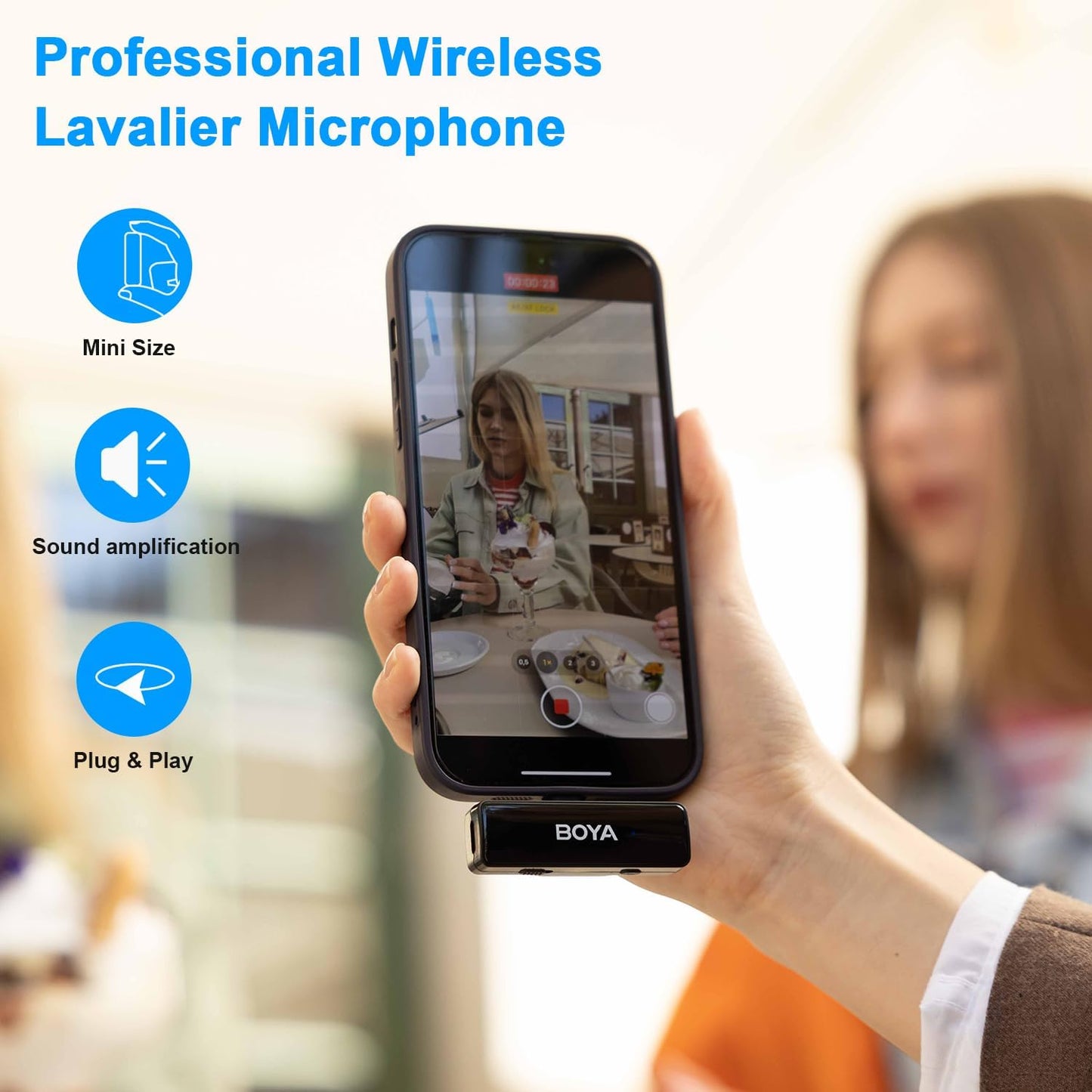 BOYA Boyalink A2 Multi-Compatible Wireless Microphone System 2.4GHz Dual-Channel