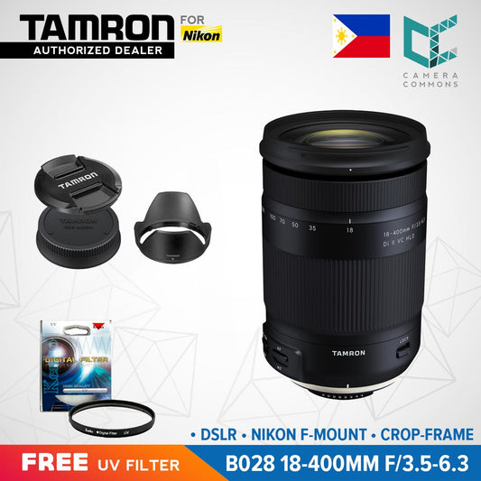 Tamron B028 18-400mm f/3.5-6.3 Di II VC HLD Lens for Nikon DSLR Nikon F Mount Crop Frame