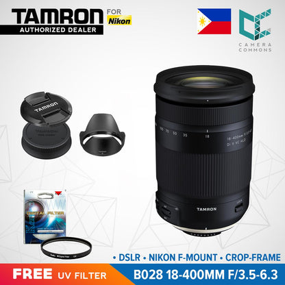 Tamron B028 18-400mm f/3.5-6.3 Di II VC HLD Lens for Nikon DSLR Nikon F Mount Crop Frame
