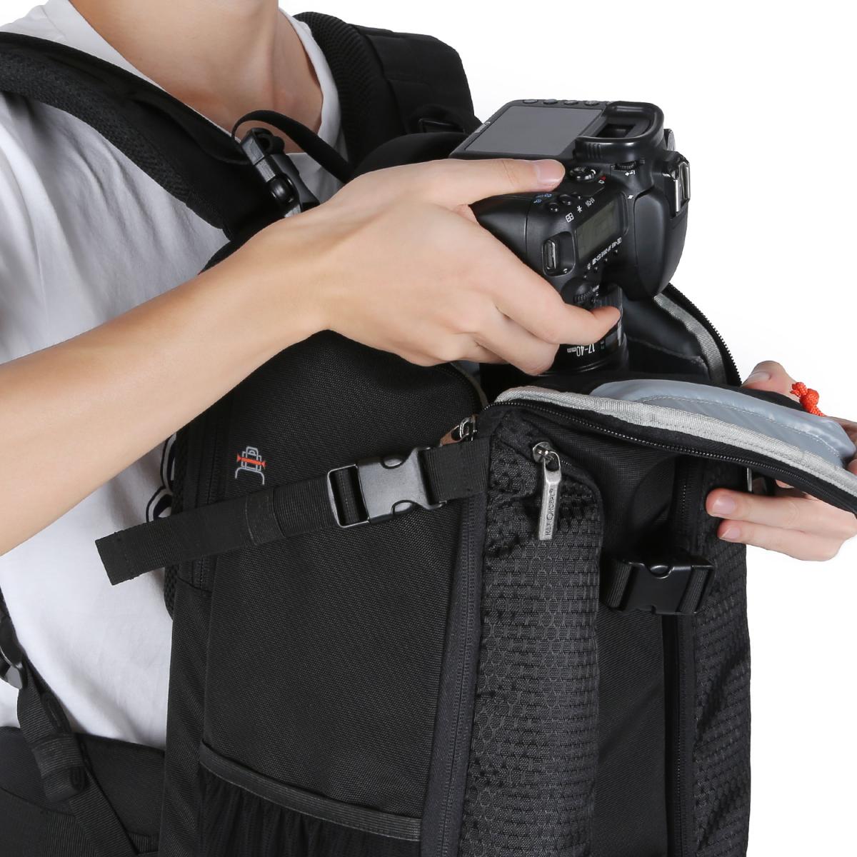 K&F Concept KF13.084 Multifunctional Large DSLR Camera Backpack for Outdoor Travel Photography 16.9*11.8*7.9