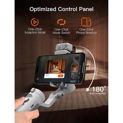 Hohem iSteady XE Smartphone Gimbal Stabilizer Vertical Mode 10 Brightness Levels Magnetic Light