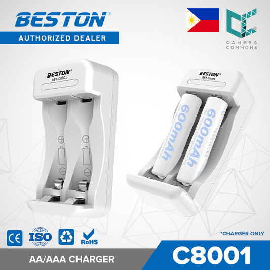 Beston C8001 2-Bay Charger Battery Charger for AA / AAA Rechargeable Battery BST-C8001