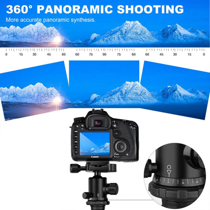 K&F Concept TM2324 II Foldable Lightweight Aluminum Tripod Travel Professional Photography Tripod for Mirrorless DSLR Cameras TM2324II - KF09.040