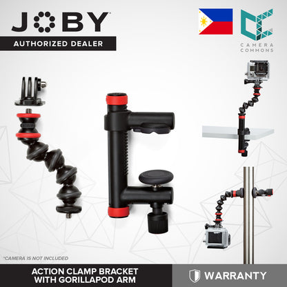 CLEARANCE JOBY Action Clamp Bracket with GorillaPod Arm for Action Camera 1280