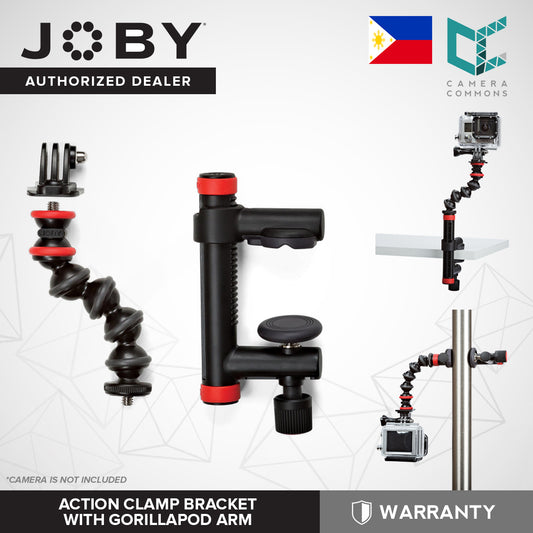 CLEARANCE JOBY Action Clamp Bracket with GorillaPod Arm for Action Camera 1280