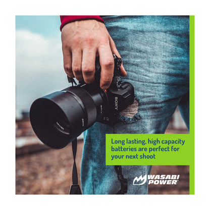 Wasabi Power NP-F950 NP-F960 NP-F970 NP-F975 Dual Kit Battery Charger for Sony Cameras NPF960