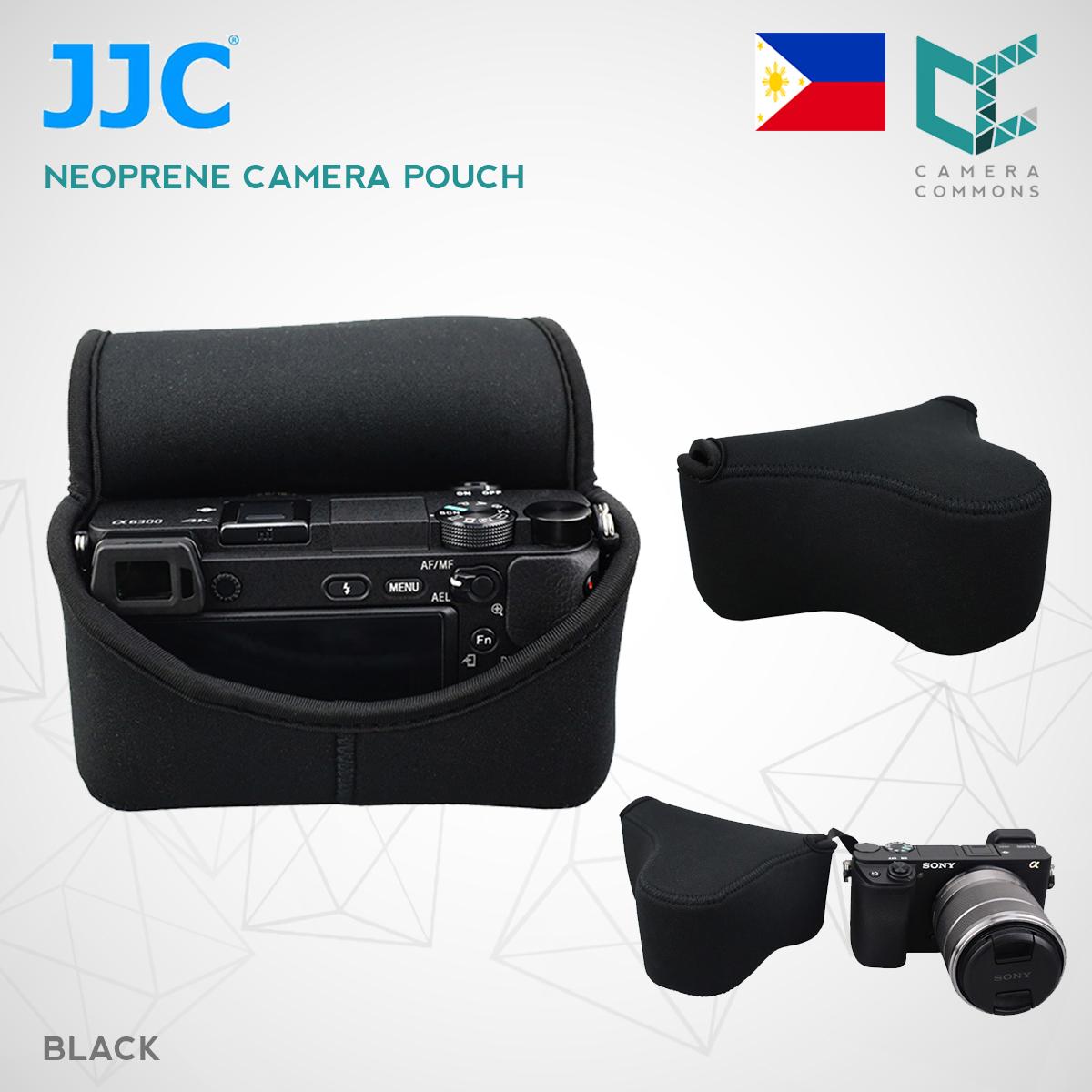 JJC OC-S2Bk Mirrorles Neoprene Camera Pouch For Compact Cameras A6500 A6000 A6300 Fujifilm Canon Olympus
