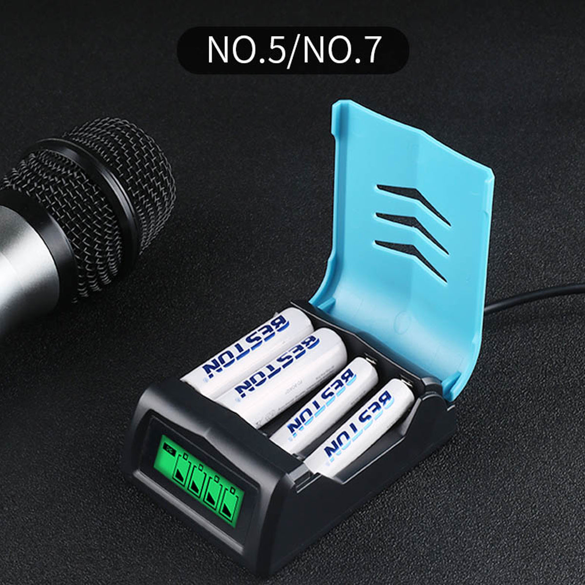 Beston High Quality LCD Display Fast Charger C9001 for AA/AAA Ni-MH Battery