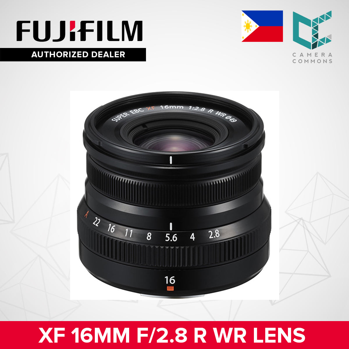 FUJIFILM XF 16mm f/2.8 R WR Lens XF16mm Mirrorless Lens – Camera Commons