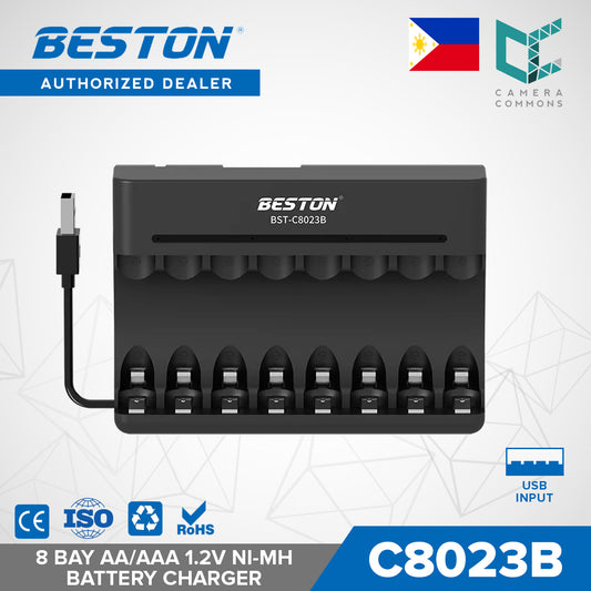 Beston C8023B 8 Bay Battery Charger for 1.2V AA AAA NI-MH USB Input