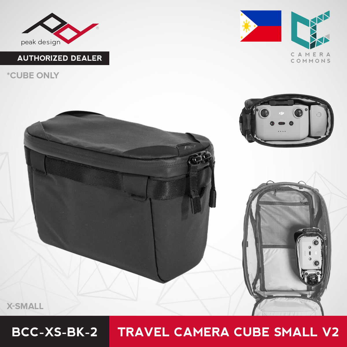 CLEARANCE Peak Design BAG Travel Camera Cube Large Zipper