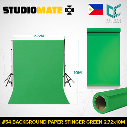 Studiomate Seamless Photography Videography Backdrop Background Paper 2.72x10m / 8.92x32 ft Studio Equipment