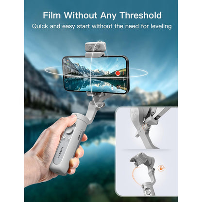 Hohem iSteady XE Smartphone Gimbal Stabilizer Vertical Mode 10 Brightness Levels Magnetic Light