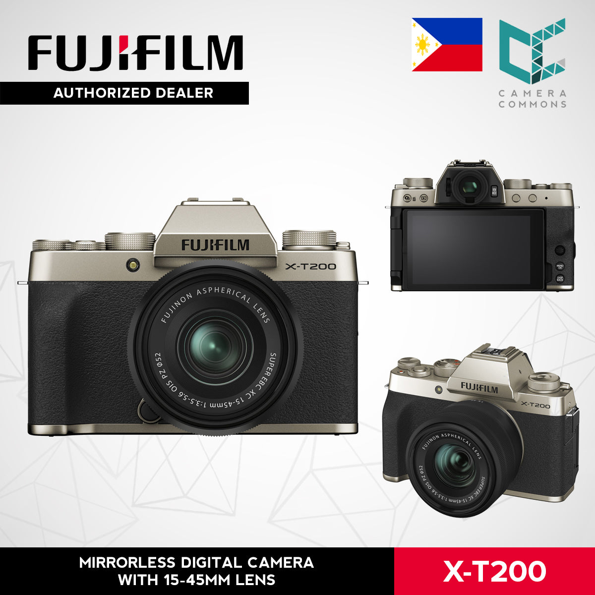 FUJIFILM X-T200 Mirrorless Digital Camera XT200