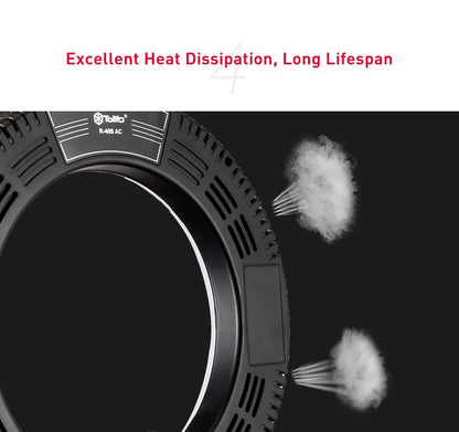 CLEARANCE R40B 14 inches Ring Light Dual Color Tone Photo Lighting for Video Studio Vlog Beauty