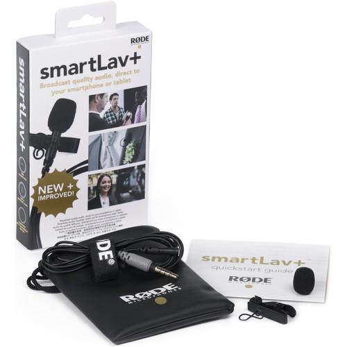 Rode smartLav+ Lavalier Condenser Microphone for Smartphones Smart Lav Plus Audio