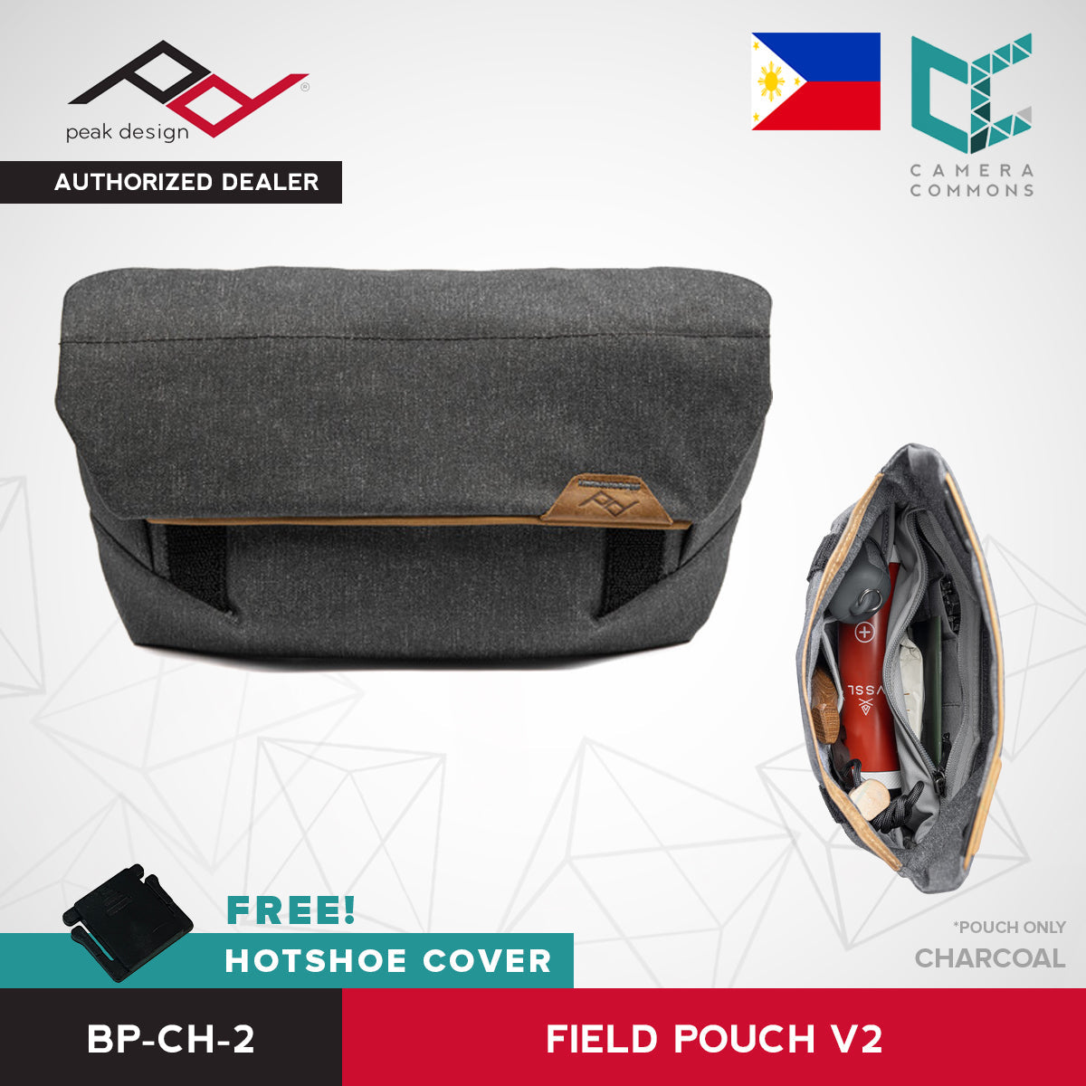Peak Design Field Pouch Bag V2 Black Charcoal Midnight Version 2