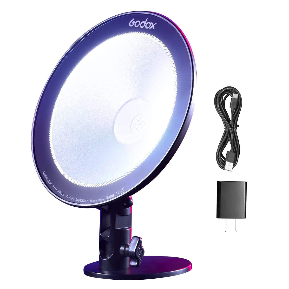 Godox CL10 RGB LED Webcasting Ambient Light with Remote Lighting Studio Equipment