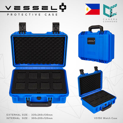 VESSEL Watch Case Organizer Storage Hard Cases with Foam for Watches
