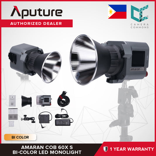 Aputure Amaran COB 60x S Bi Color LED Monolight 2700-6500K CCT Bicolor CRI 96 Studio Lighting