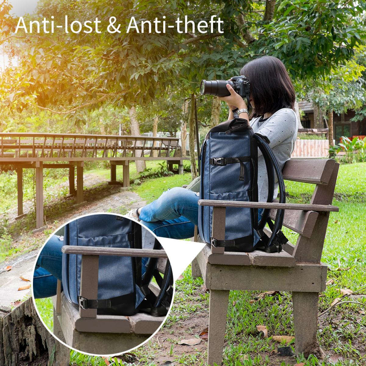 K&F Concept KF13.103 Nevis Multifunctional Large DSLR Camera Waterproof Backpack for Outdoor Photography