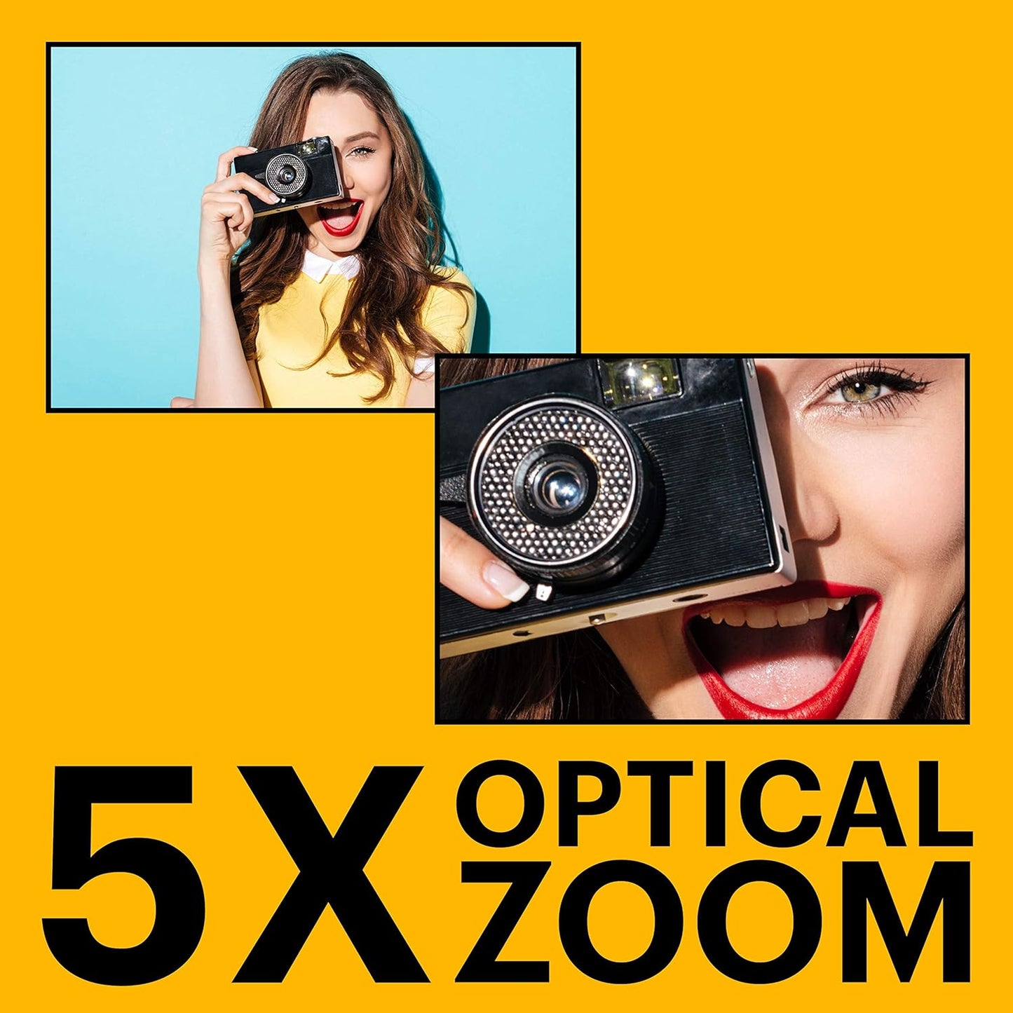Kodak PIXPRO FZ55 Digital Camera Point & Shoot 16MP 28mm-140mm 5x Optical Zoom Full HD 1080p 30fps