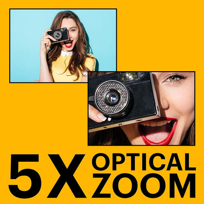 Kodak PIXPRO FZ55 Digital Camera Point & Shoot 16MP 28mm-140mm 5x Optical Zoom Full HD 1080p 30fps
