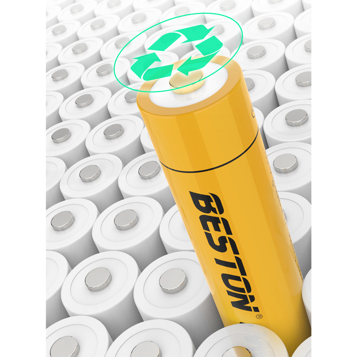 Beston 4pcs AA 1.5V 3500mWh 2AN-92 Li-ion Rechargeable Batteries