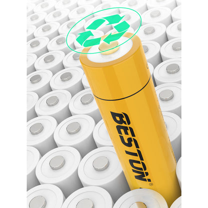 Beston 4pcs AA 1.5V 3500mWh 2AN-92 Li-ion Rechargeable Batteries