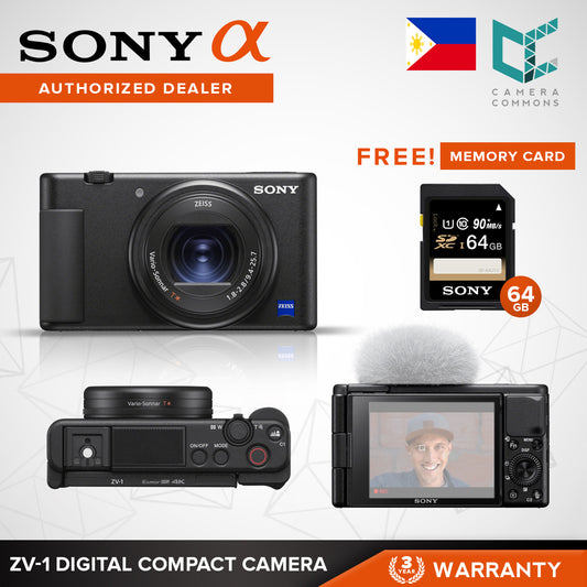 Sony ZV-1 Digital Compact Camera 4K Video Vlogging ZV1