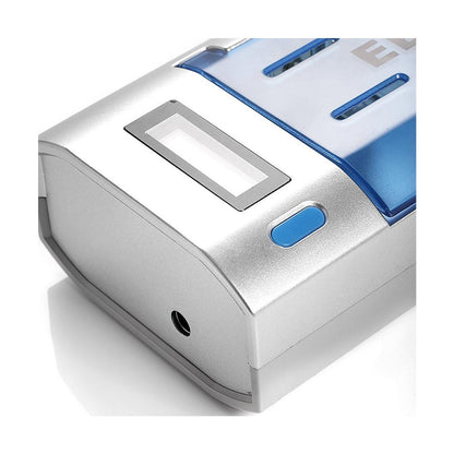 EBL 4 Bay LCD Smart Battery Charger for AA , AAA , C , D , 9V , Ni-MH , Ni-CD Rechargeable Batteries NiMH NiCD Camera Commons PH