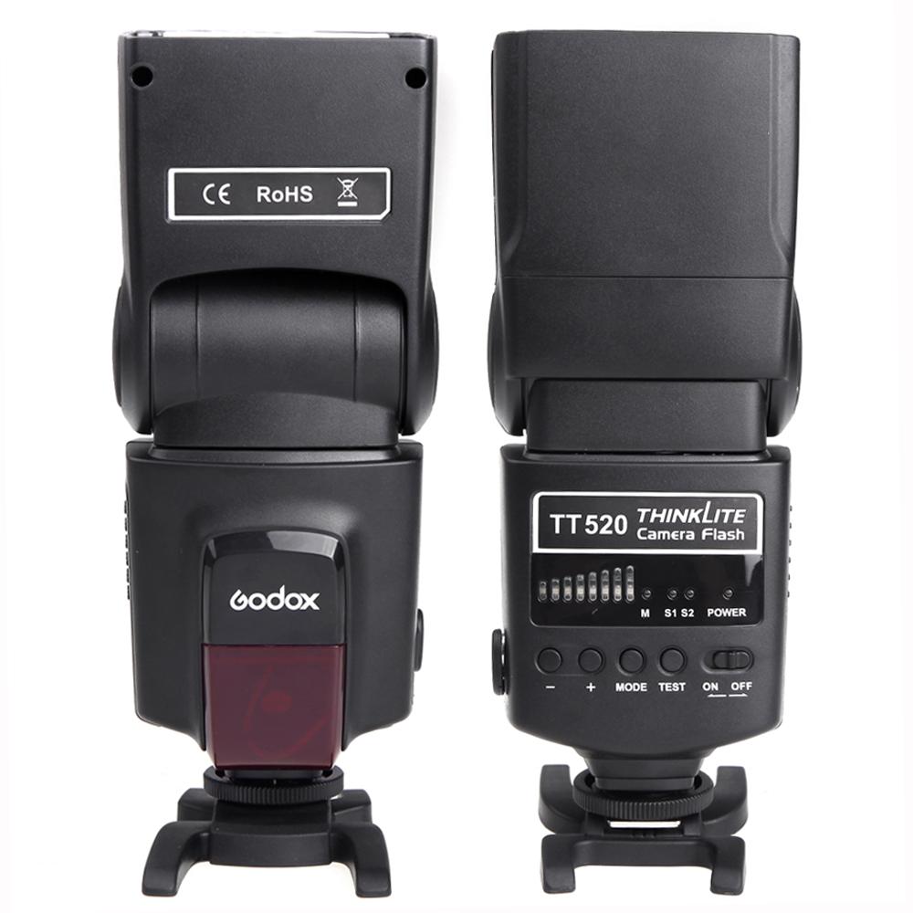 Godox Thinklite Camera Flash TT520II with Build-in 433MHz Wireless Signal for Canon Nikon Pentax Olympus DSLR Cameras Flash TT520