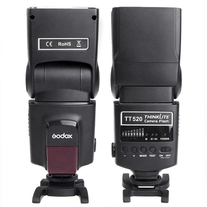 Godox Thinklite Camera Flash TT520II with Build-in 433MHz Wireless Signal for Canon Nikon Pentax Olympus DSLR Cameras Flash TT520