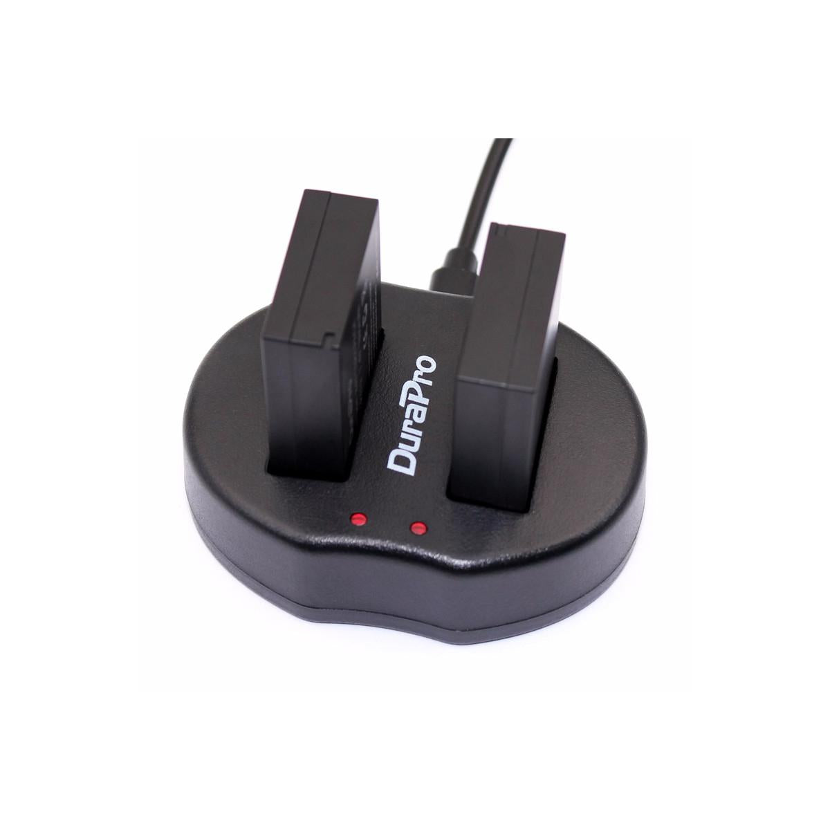 DuraPro LP-E12 USB Dual Charger For Canon M 100D Kiss X7 Rebel SL1 EOS M10 DSLR Camera