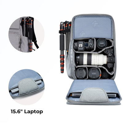 CLEARANCE K&F Concept Camera Backpack KF13.104V1 Odyssey 22L Large Capacity 15.6" Laptop for Cameras