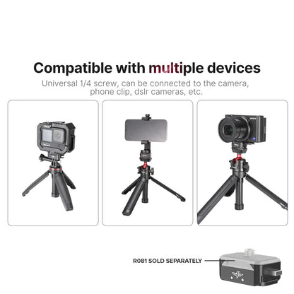 Ulanzi UURig R080 Hummingbird Aluminum Alloy Quick Release Base for Action GoPro Camera Accessories