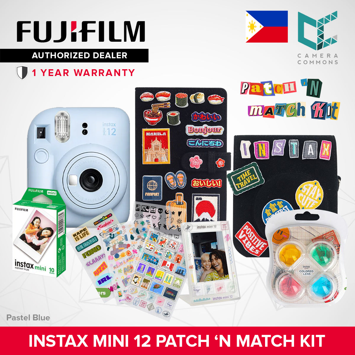 FUJIFILM Instax Mini 12 Instant Camera OFFICIAL Fujifilm PH 1 Year Local Warranty