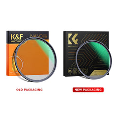 K&F Concept 37mm to 82mm Black Mist 1/4 Filter Dreamy Effect Waterproof and Scratch-Resistant Green Coated Nano-X