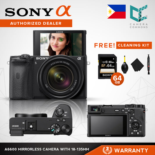 Sony ILCE-6600M Alpha a6600 Mirrorless Digital Camera with 18-135mm Lens 18135mm