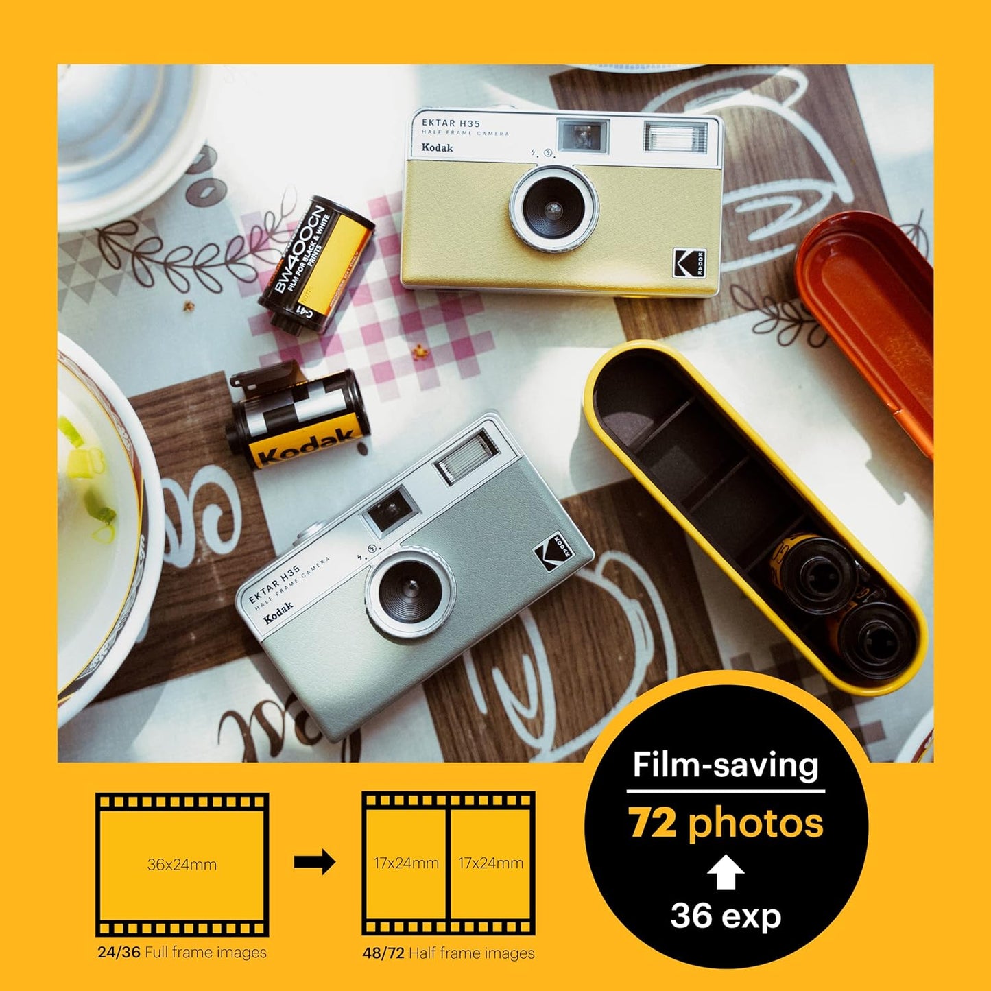 Kodak Ektar H35 35mm Half-Frame Film Analog Camera