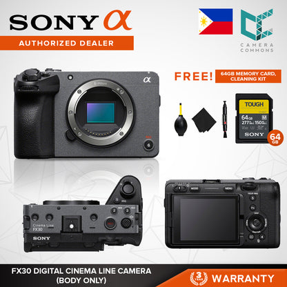 Sony FX30 Digital Cinema Line Camera Body Only ILME-FX30B