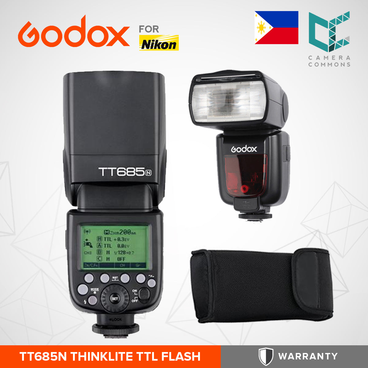 Godox TT685N Thinklite TTL Flash for Nikon Cameras TT685