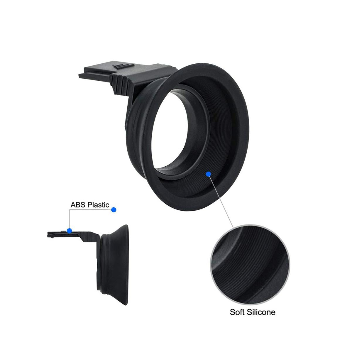 KIWIFOTOS Eyecup Soft Rubber Eye Piece for Fuji Fujifilm Viewfinder XT100 Cameras