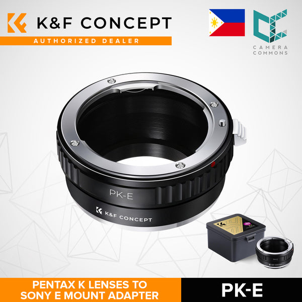 K&F Concept Pentax K Lenses to Sony E Mount Camera Adapter PK-E