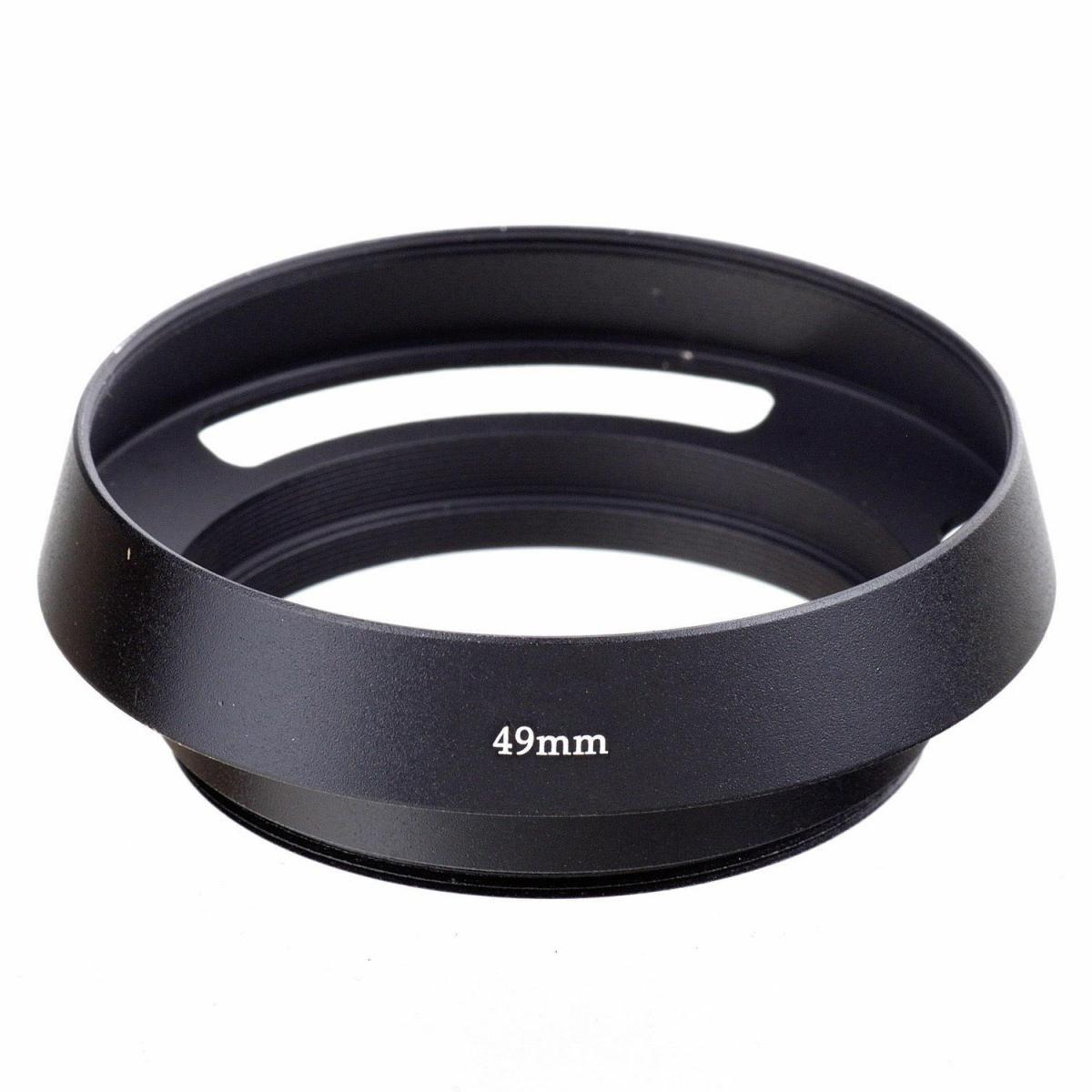 Lens Hood 40.5mm 49mm Vintage Metal Vented