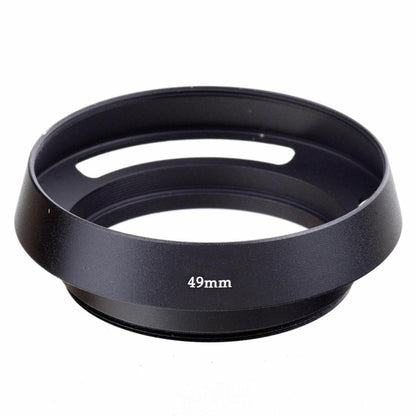 Lens Hood 40.5mm 49mm Vintage Metal Vented