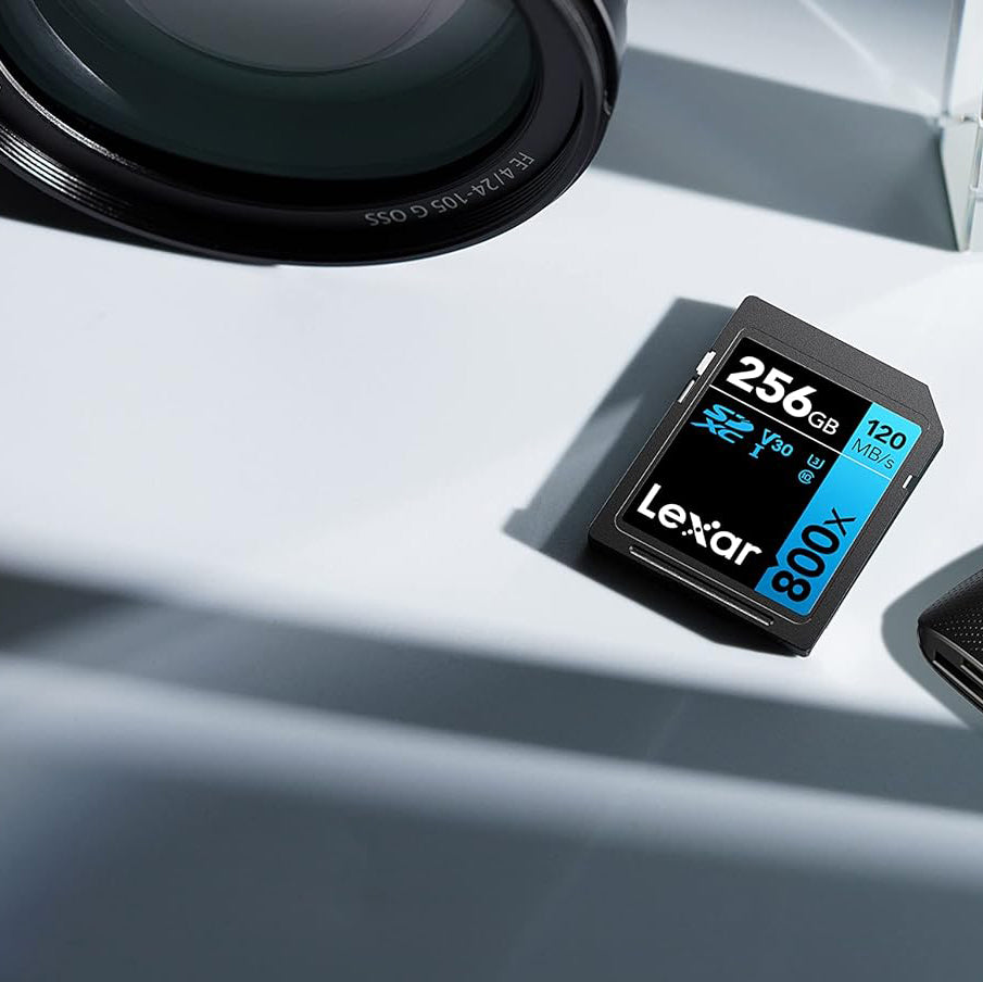 Lexar High-Performance 800x UHS-I SDXC SD Memory Card Blue Series (32GB, 64GB, 128GB, 256GB)
