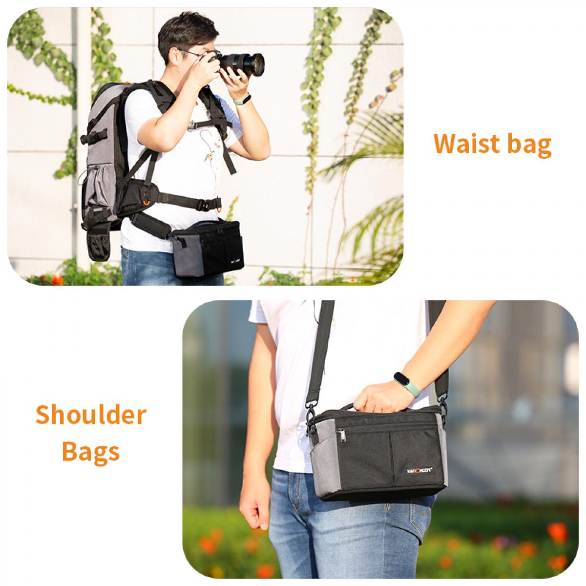 K&F Concept Torque Black Professional DSLR Camera Backpack with Laptop Compartment | KF13.107