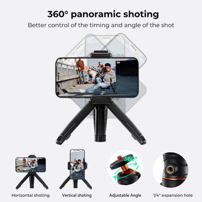 K&F Concept MS02 MS09 13.4'' 34cm Phone Tripod Desktop Stand Selfie Stick with Bluetooth Remote Control